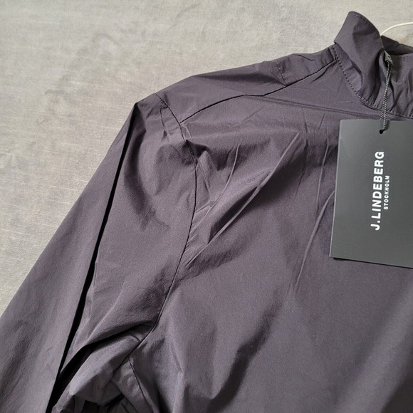 J. Lindenberg Windbreaker Stretch Full Zip Black Mens‎ Size Large NEW - Picture 7 of 13